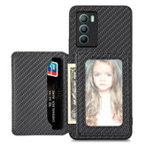 Carbon Fiber Magnetic Card Bag Phone Case